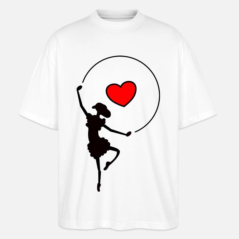 Tanzen - Stanley/Stella Oversized Unisex Bio T-Shirt Blaster 2.0 - Weiß