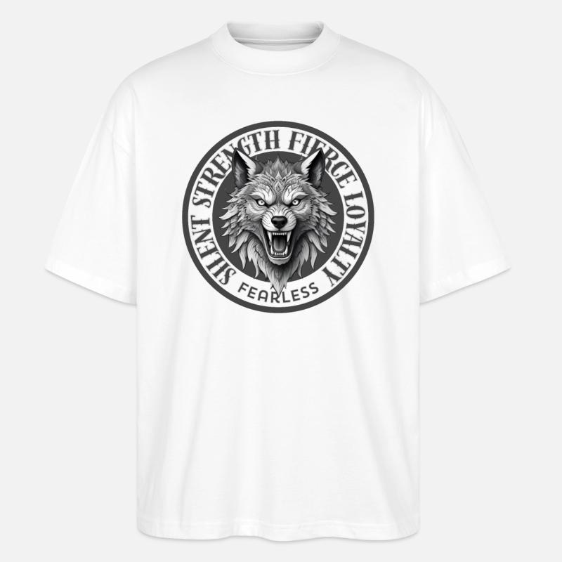 Silent Strength - Stanley/Stella Oversized Unisex Organic T-shirt Blaster 2.0 - white