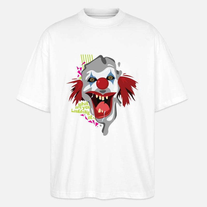 evil_clown - Stanley/Stella Oversized Unisex Bio T-Shirt Blaster 2.0 - Weiß