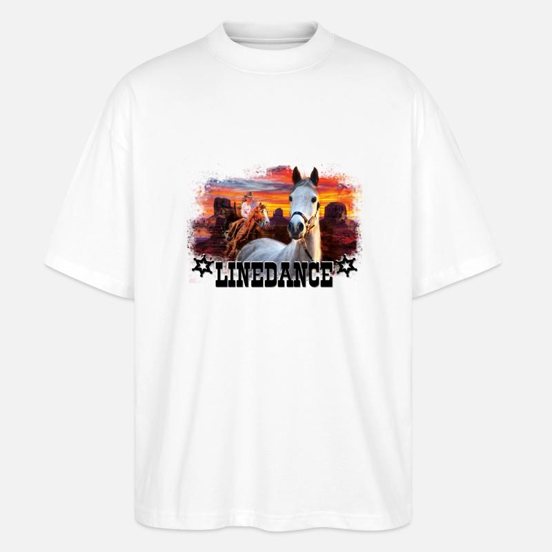 kl_linedance17 - T-shirt bio Blaster 2.0 coupe oversize Stanley/Stella Unisexe - blanc