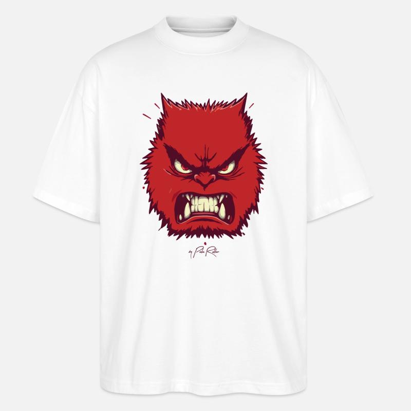 Wütend - Stanley/Stella Oversized Unisex Bio T-Shirt Blaster 2.0 - Weiß