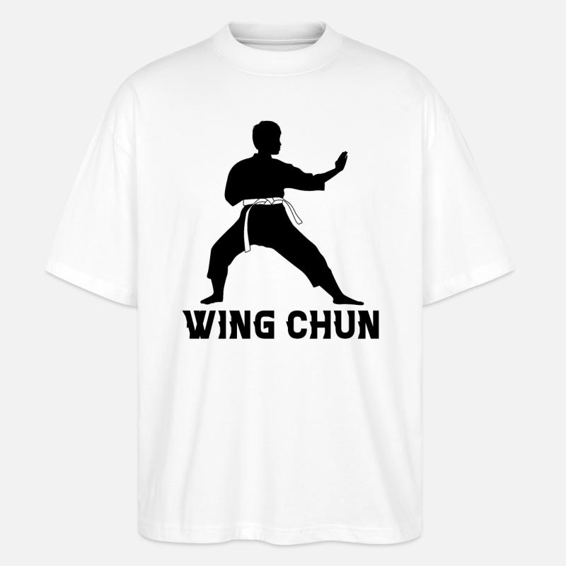 Wing Chun - Stanley/Stella Oversized Unisex Bio T-Shirt Blaster 2.0 - Weiß