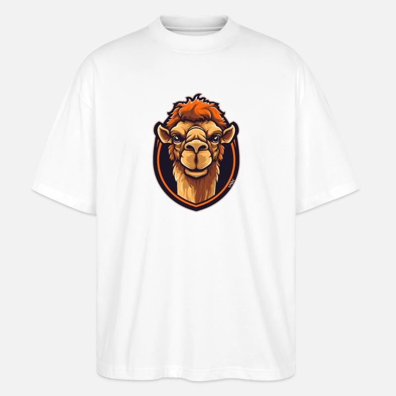 Sport-Dromedar - Stanley/Stella Oversized Unisex Bio T-Shirt Blaster 2.0 - Weiß