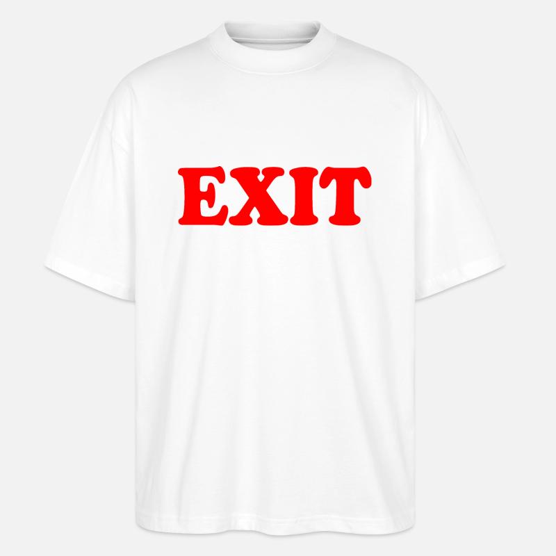 Exit - Stanley/Stella Oversized Unisex Bio T-Shirt Blaster 2.0 - Weiß