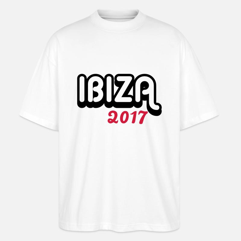 Ibiza 2017 - Stanley/Stella Oversized Unisex Bio T-Shirt Blaster 2.0 - Weiß