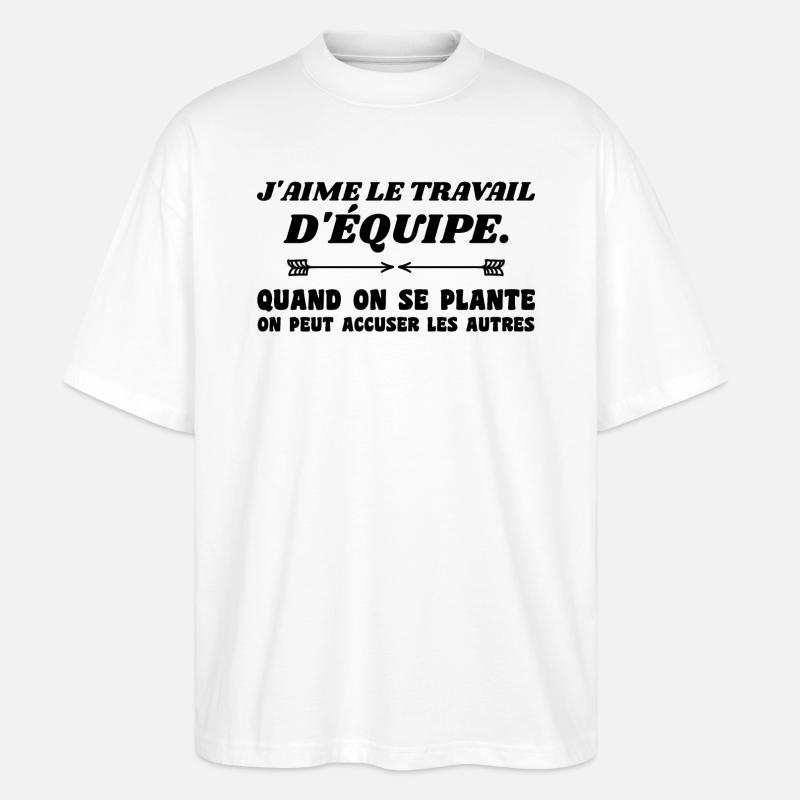 Gemeinschaftsarbeit - Stanley/Stella Oversized Unisex Bio T-Shirt Blaster 2.0 - Weiß