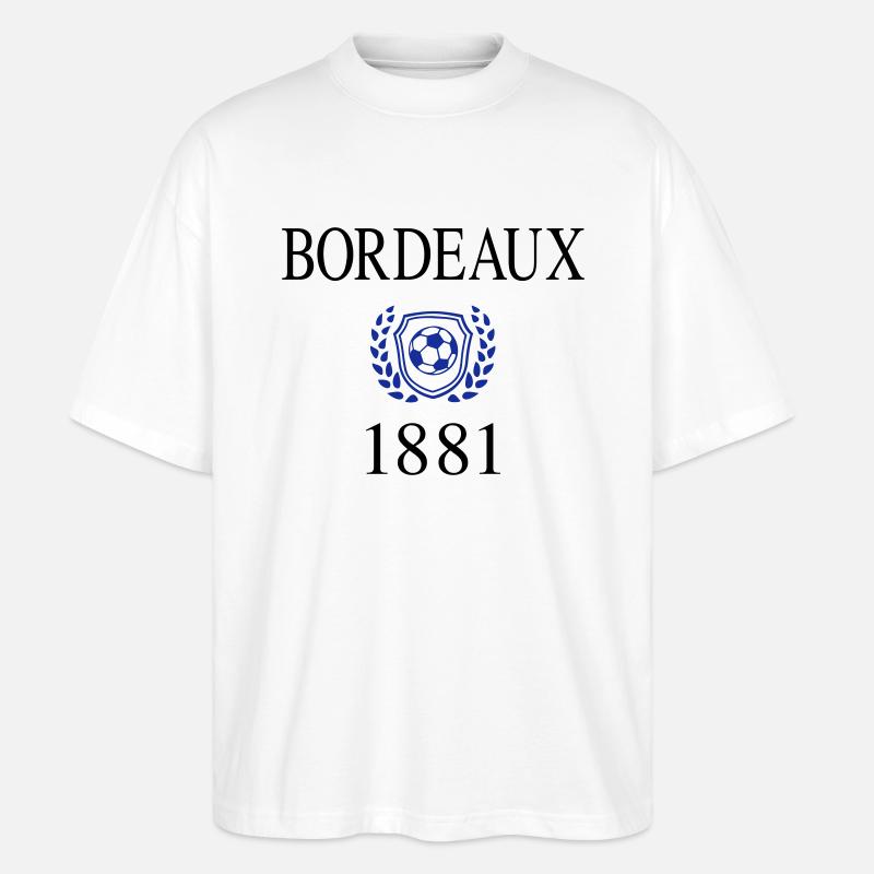 Bordeaux 1881 Herkunft - Stanley/Stella Oversized Unisex Bio T-Shirt Blaster 2.0 - Weiß