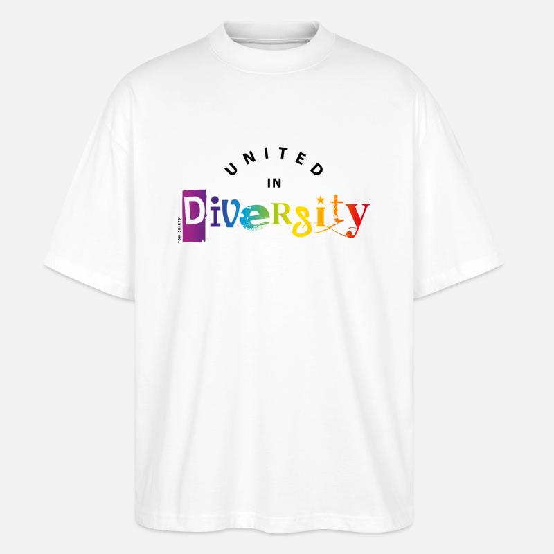 diversity/ Vielfalt 2 - Stanley/Stella Oversized Unisex Bio T-Shirt Blaster 2.0 - Weiß