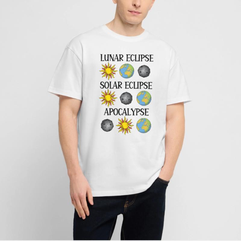 Lunar Eclipse Solar Eclipse Apocalypse Stanley/Stella Oversized Unisex Organic T-shirt Blaster 2.0