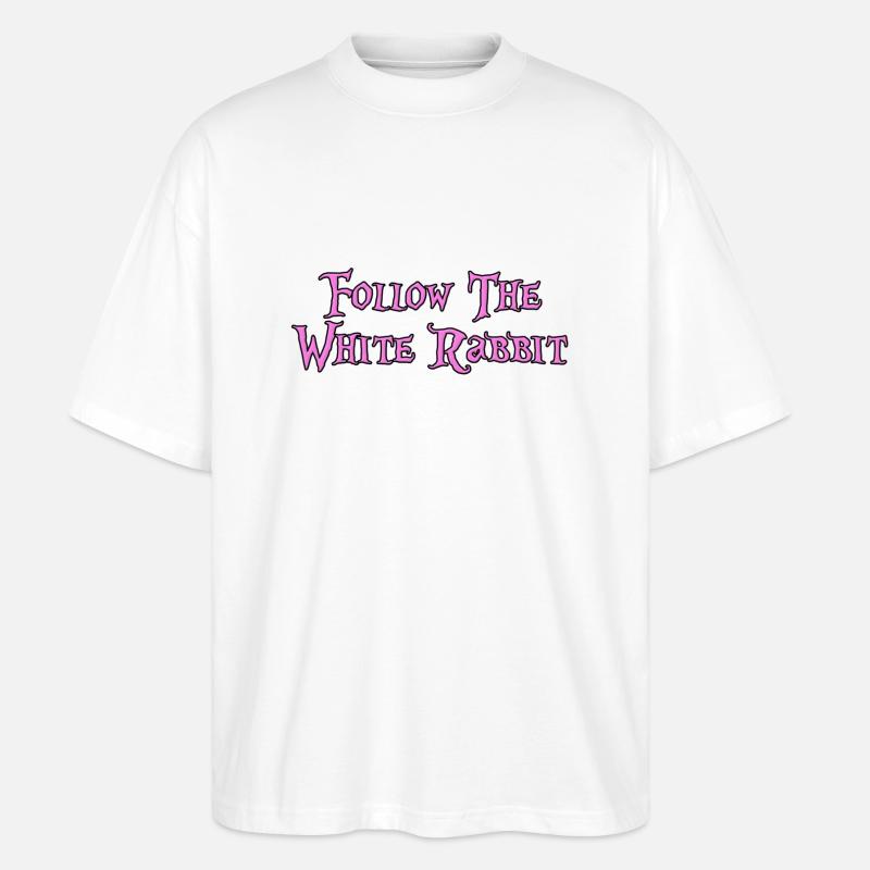 Follow The White Rabbit - Stanley/Stella Oversized Unisex Bio T-Shirt Blaster 2.0 - Weiß
