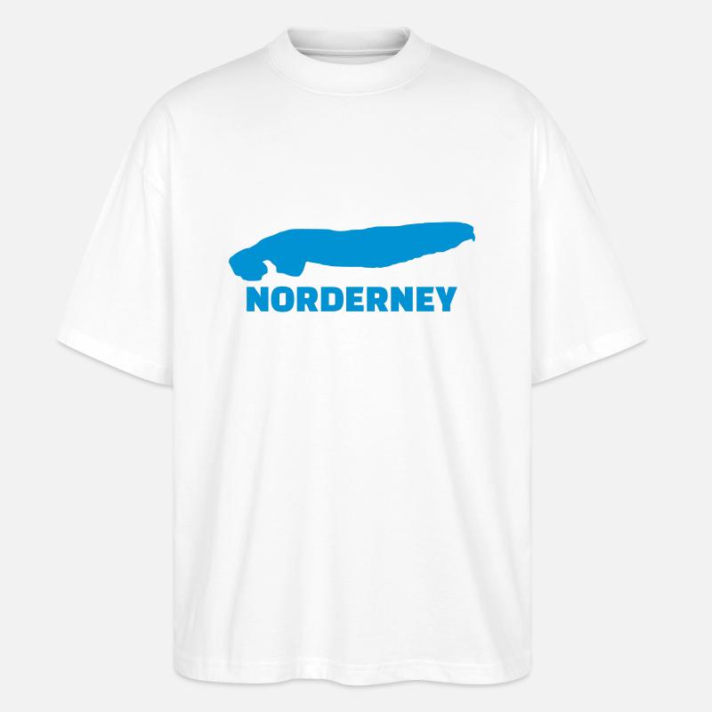 Norderney - Stanley/Stella Oversized Unisex Bio T-Shirt Blaster 2.0 - Weiß