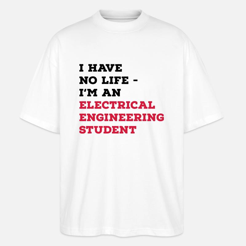 Electrical Engineering Studies - Stanley/Stella Oversized Unisex Organic T-shirt Blaster 2.0 - white