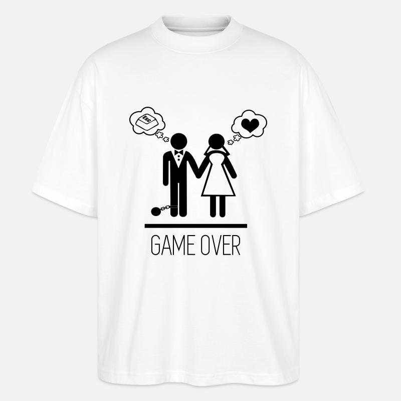 game over 3 - 1 - T-shirt bio Blaster 2.0 coupe oversize Stanley/Stella Unisexe - blanc