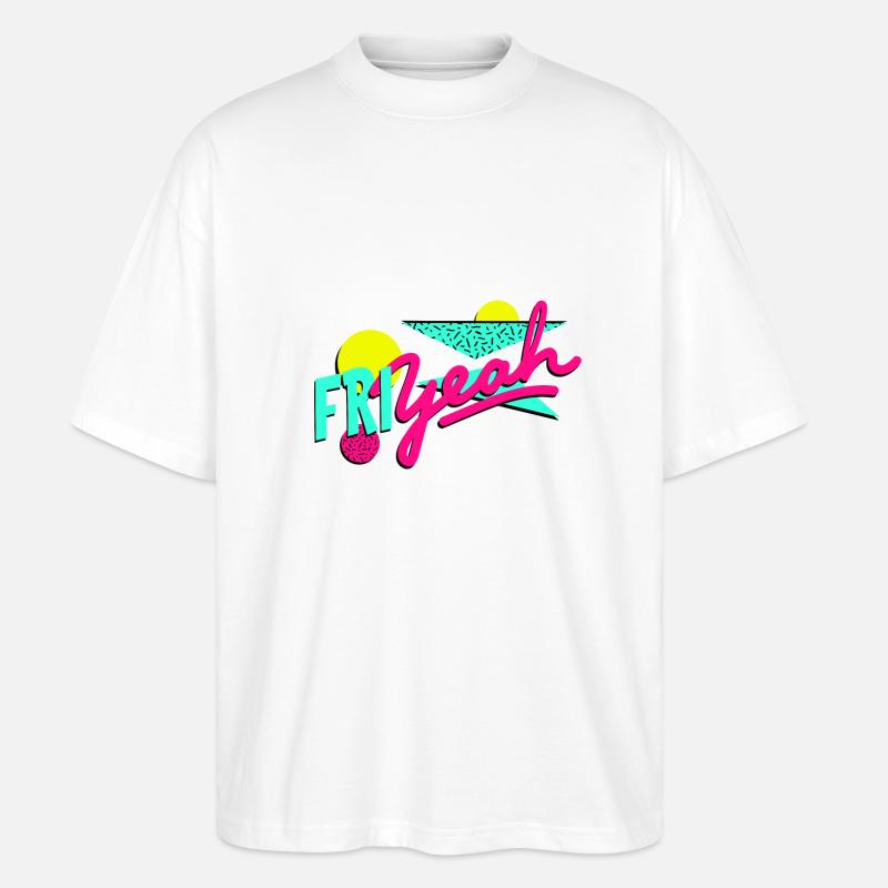 friyeah - Stanley/Stella Oversized Unisex Bio T-Shirt Blaster 2.0 - Weiß
