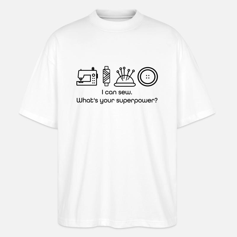 nähen - Stanley/Stella Oversized Unisex Bio T-Shirt Blaster 2.0 - Weiß