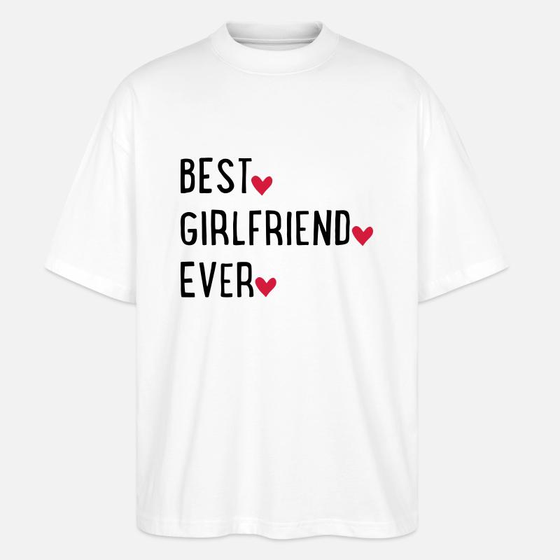 Freundin - Stanley/Stella Oversized Unisex Bio T-Shirt Blaster 2.0 - Weiß