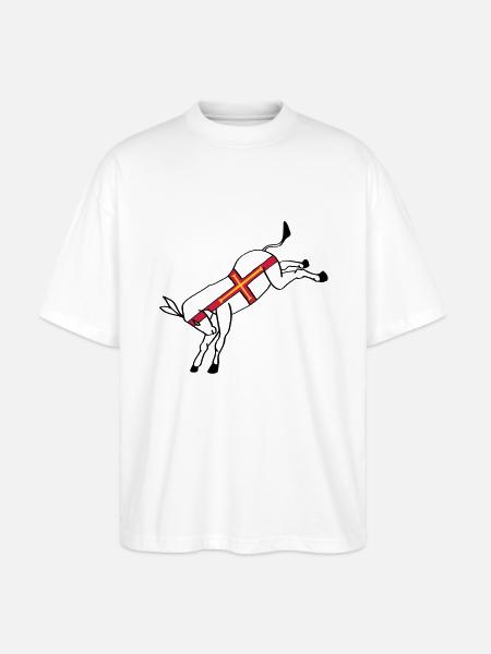 guernseydonkey - Stanley/Stella Oversized Unisex Organic T-shirt Blaster 2.0 - white