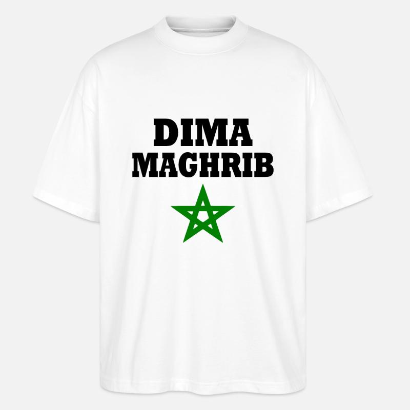 Dima maghreb - Stanley/Stella Oversized Unisex Bio T-Shirt Blaster 2.0 - Weiß