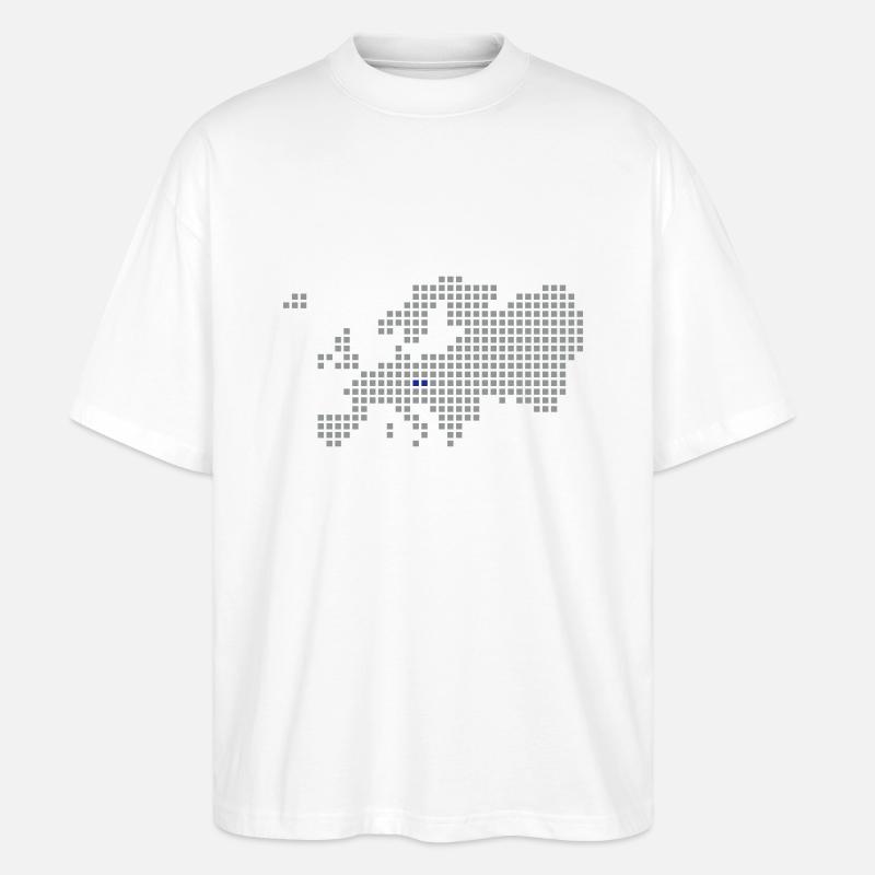 Tschechien - Stanley/Stella Oversized Unisex Bio T-Shirt Blaster 2.0 - Weiß