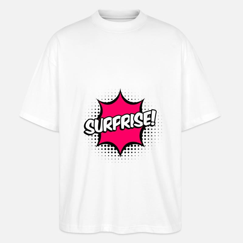 ÜBERRASCHUNG! - Stanley/Stella Oversized Unisex Bio T-Shirt Blaster 2.0 - Weiß