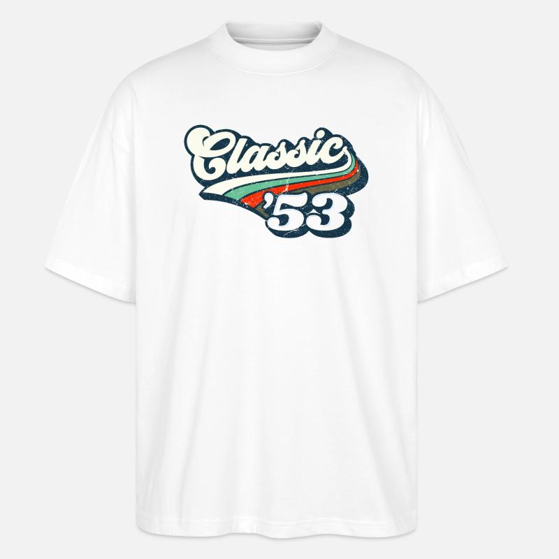 Classic `53 - Stanley/Stella Oversized Unisex Bio T-Shirt Blaster 2.0 - Weiß