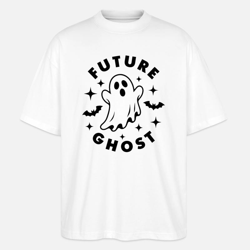 Gespenst der Zukunft - Stanley/Stella Oversized Unisex Bio T-Shirt Blaster 2.0 - Weiß