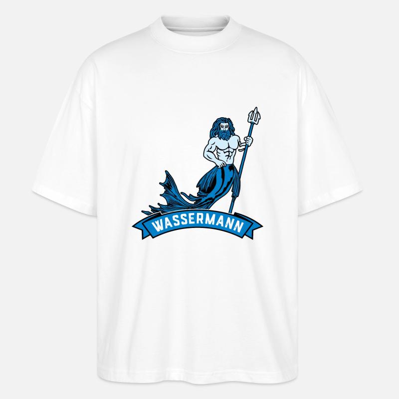 Wassermann - Stanley/Stella Oversized Unisex Bio T-Shirt Blaster 2.0 - Weiß