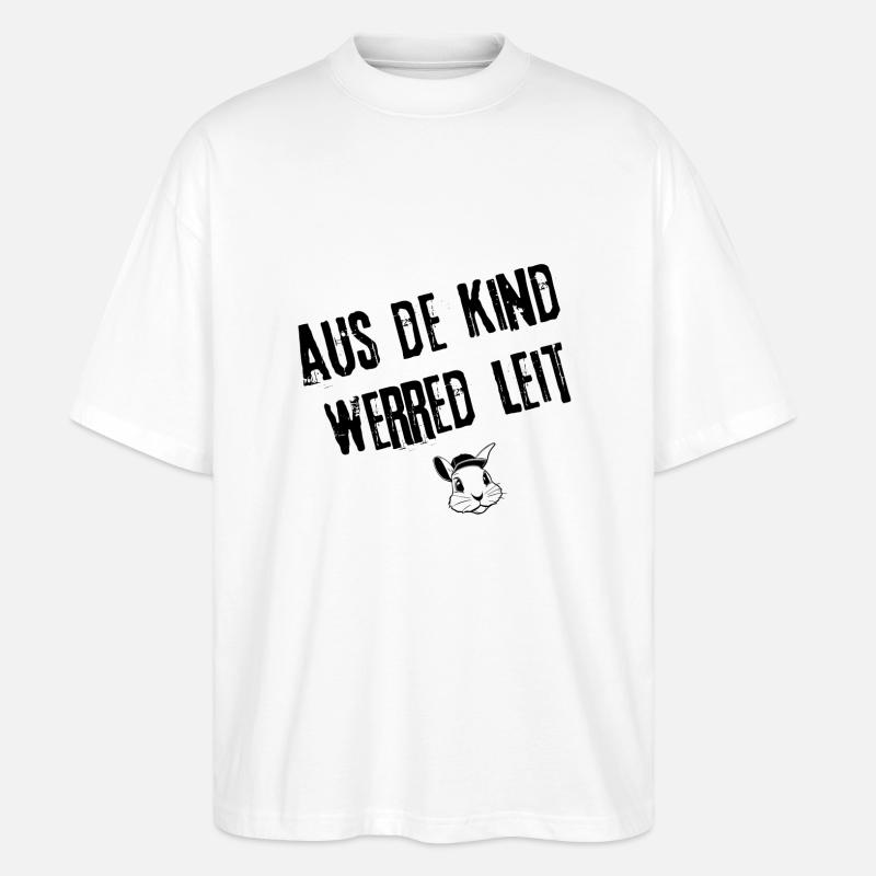 Leitwerdung | Redewendung - Stanley/Stella Oversized Unisex Bio T-Shirt Blaster 2.0 - Weiß