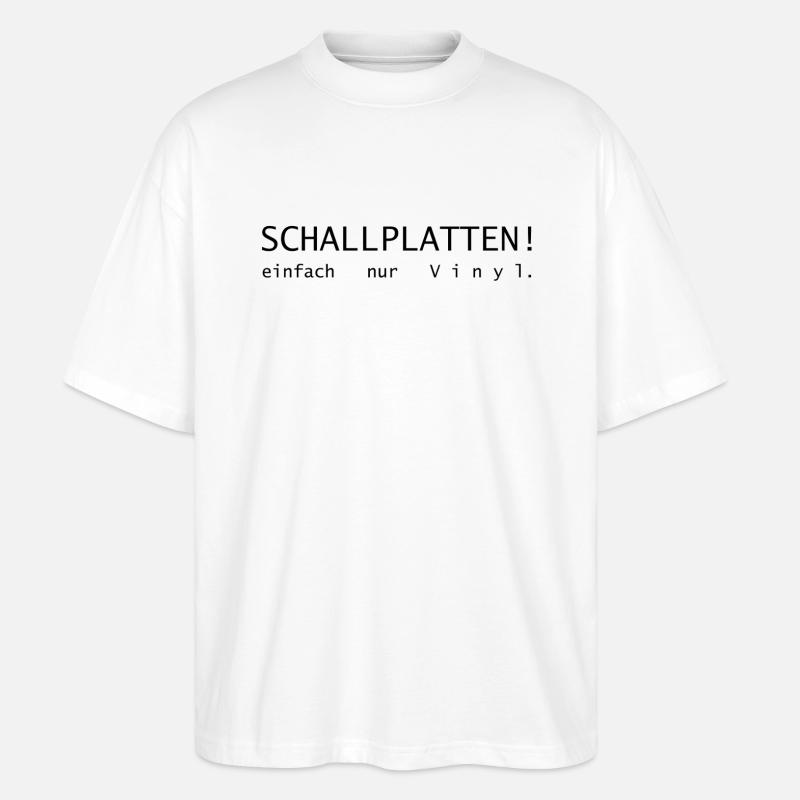 Schallplatten! einfach nur Vinyl. - Stanley/Stella Oversized Unisex Bio T-Shirt Blaster 2.0 - Weiß