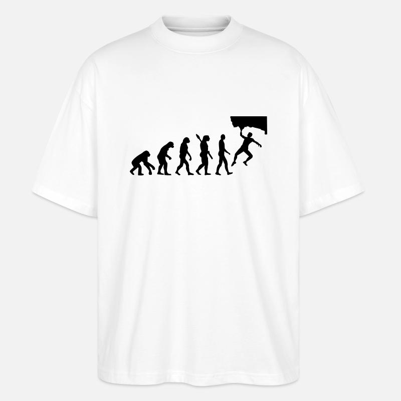 Evolution Bouldering - Stanley/Stella Oversized Unisex Organic T-shirt Blaster 2.0 - white