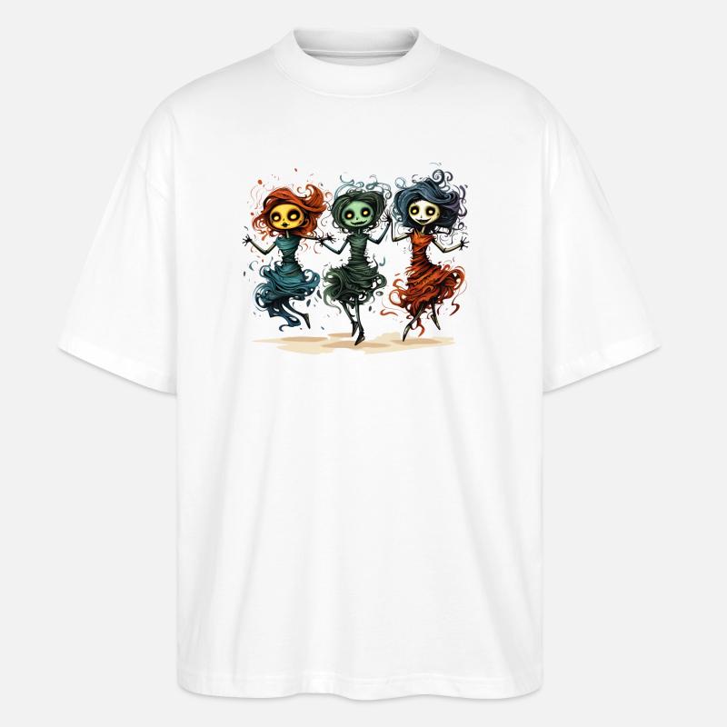 LES GOULES VEULENT JUSTE S’AMUSER - T-shirt bio Blaster 2.0 coupe oversize Stanley/Stella Unisexe - blanc