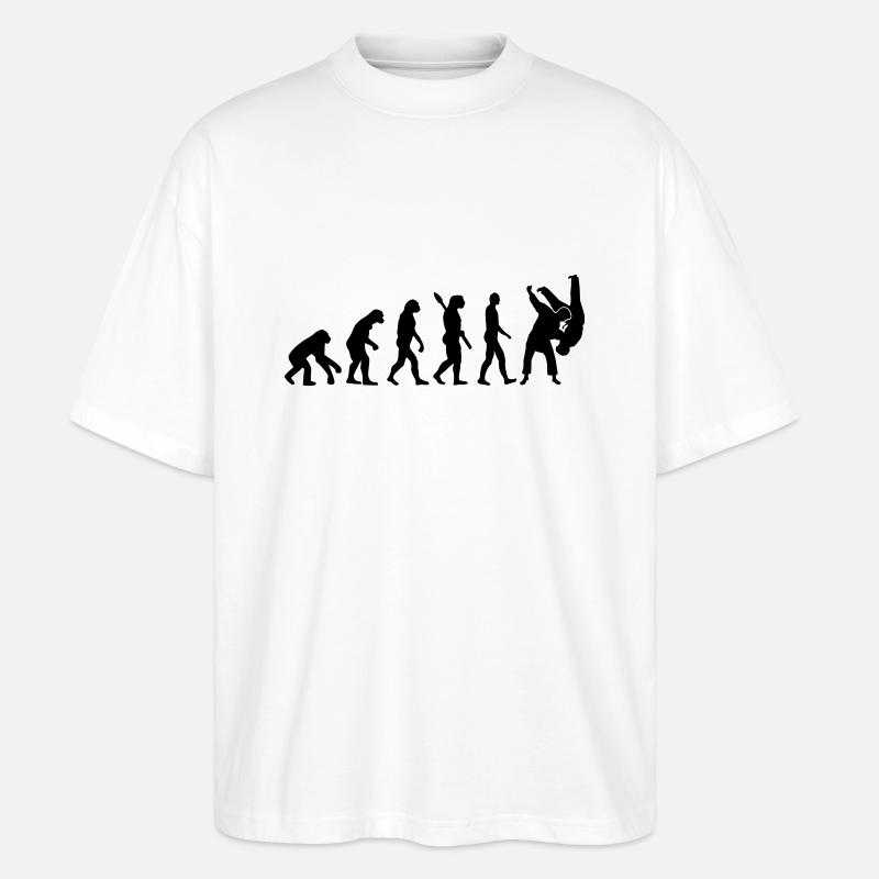 Evolution Judo - Stanley/Stella Oversized Unisex Organic T-shirt Blaster 2.0 - white