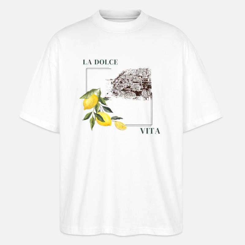 La Dolce Vita - Stanley/Stella Oversized Unisex Bio T-Shirt Blaster 2.0 - Weiß