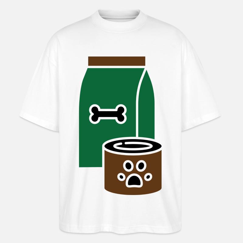 Hundefutter - Stanley/Stella Oversized Unisex Bio T-Shirt Blaster 2.0 - Weiß