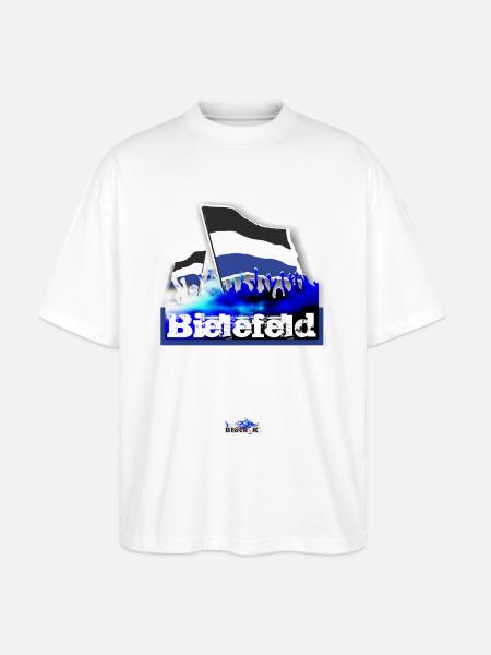 bielefeld - Stanley/Stella Oversized Unisex Bio T-Shirt Blaster 2.0 - Weiß