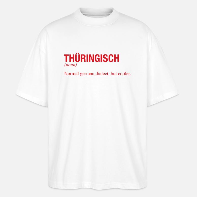 THÜRINGISCH THAUFRINGEN - Stanley/Stella Oversized Unisex Organic T-shirt Blaster 2.0 - white