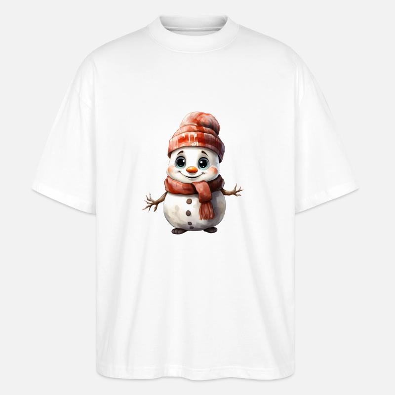 Schneemann - Stanley/Stella Oversized Unisex Bio T-Shirt Blaster 2.0 - Weiß