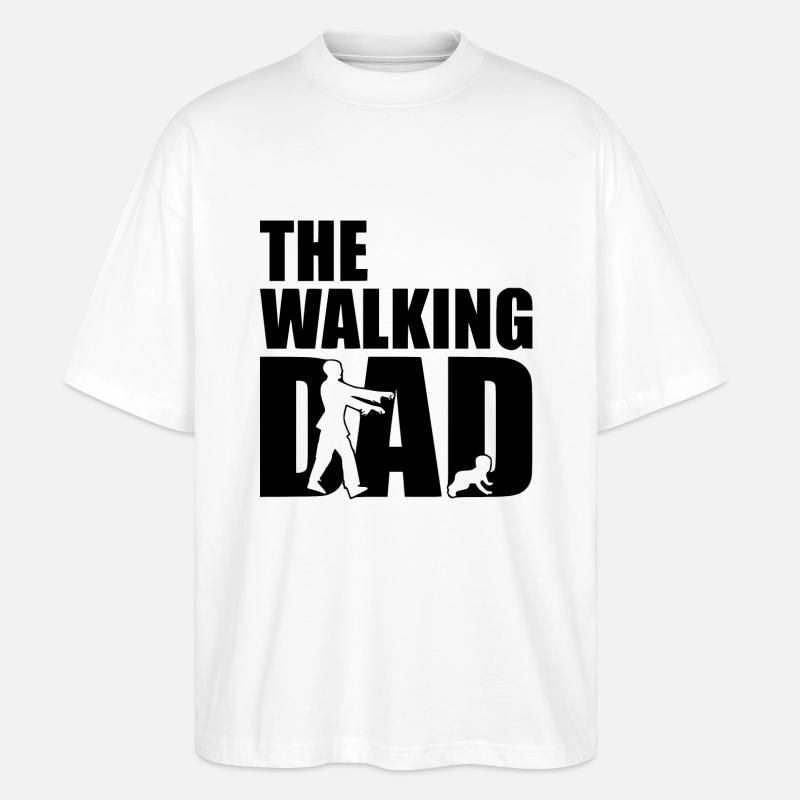 THE WALKING DAD - Stanley/Stella Oversized Unisex Bio T-Shirt Blaster 2.0 - Weiß
