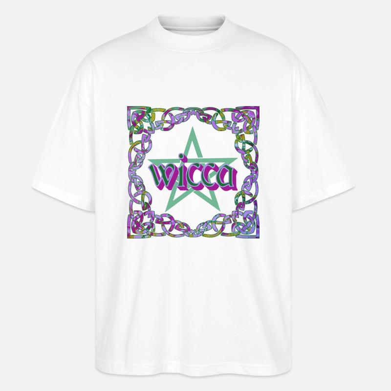 Celtic Frame Wicca E 230 - Stanley/Stella Oversized Unisex Organic T-shirt Blaster 2.0 - white