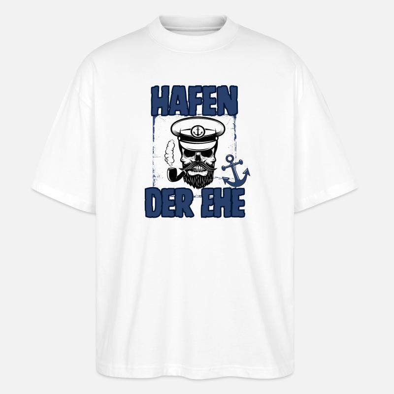 Hafen der Ehe - Stanley/Stella Oversized Unisex Bio T-Shirt Blaster 2.0 - Weiß