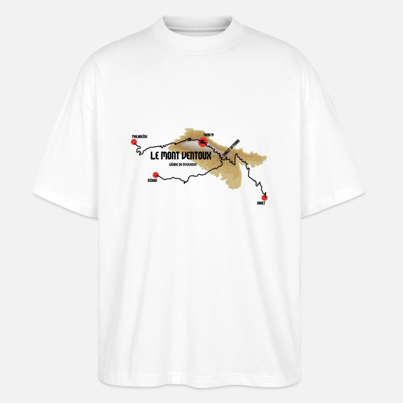 Le Mont Ventoux - Stanley/Stella Oversized Unisex Bio T-Shirt Blaster 2.0 - Weiß