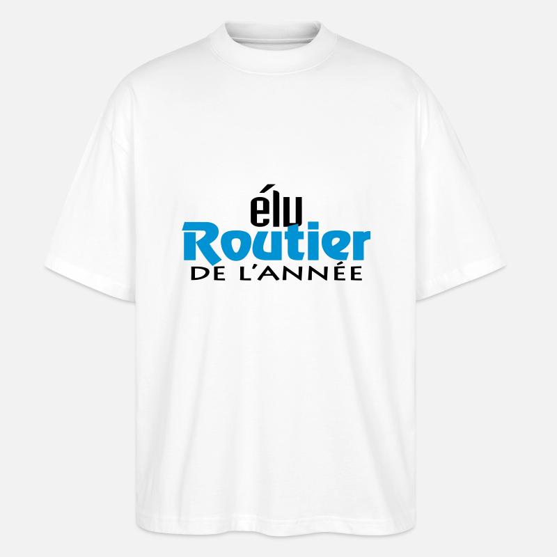 Straße des Jahres (2c, 1c) - Stanley/Stella Oversized Unisex Bio T-Shirt Blaster 2.0 - Weiß