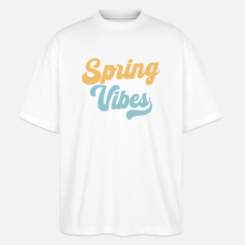 Frühlingsstimmung - Stanley/Stella Oversized Unisex Bio T-Shirt Blaster 2.0 - Weiß