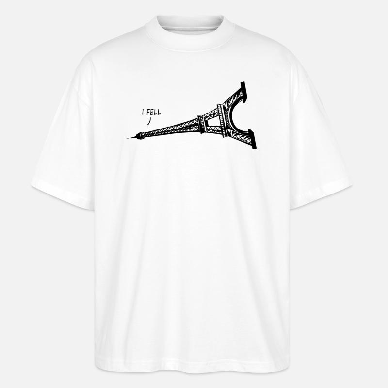 I Fell Grafik - Stanley/Stella Oversized Unisex Bio T-Shirt Blaster 2.0 - Weiß