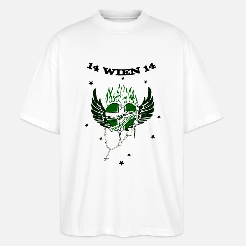 Hütteldorf - Stanley/Stella Oversized Unisex Bio T-Shirt Blaster 2.0 - Weiß