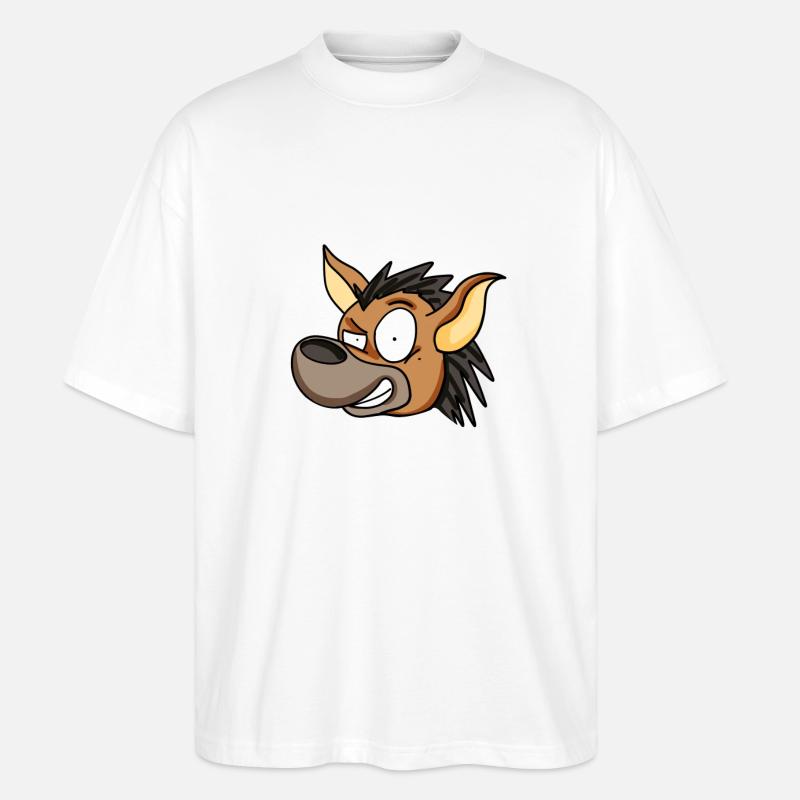 Hyäne - Stanley/Stella Oversized Unisex Bio T-Shirt Blaster 2.0 - Weiß