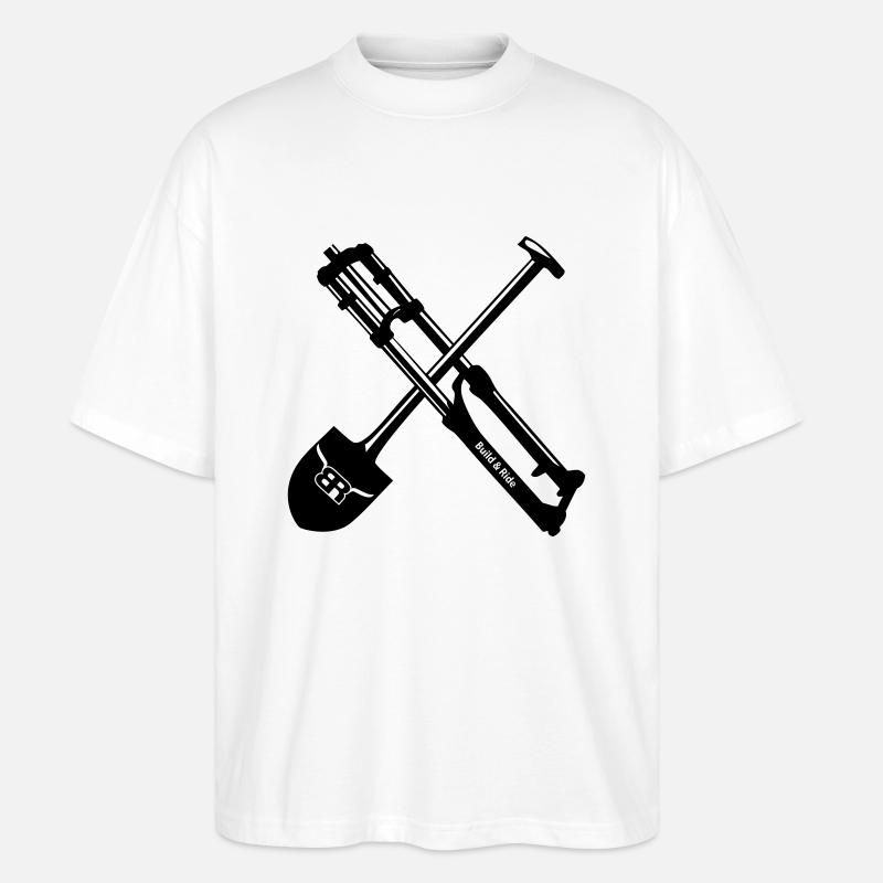 No Dig, No trajet - T-shirt bio Blaster 2.0 coupe oversize Stanley/Stella Unisexe - blanc