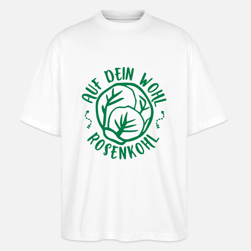 rosenkohl - Stanley/Stella Oversized Unisex Bio T-Shirt Blaster 2.0 - Weiß