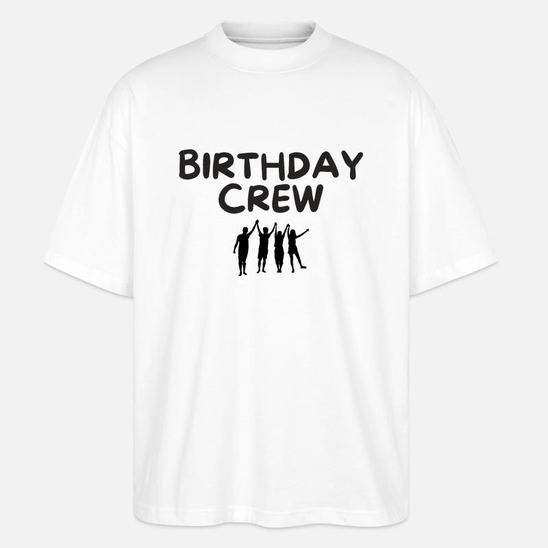 Équipe d’anniversaire - T-shirt bio Blaster 2.0 coupe oversize Stanley/Stella Unisexe - blanc
