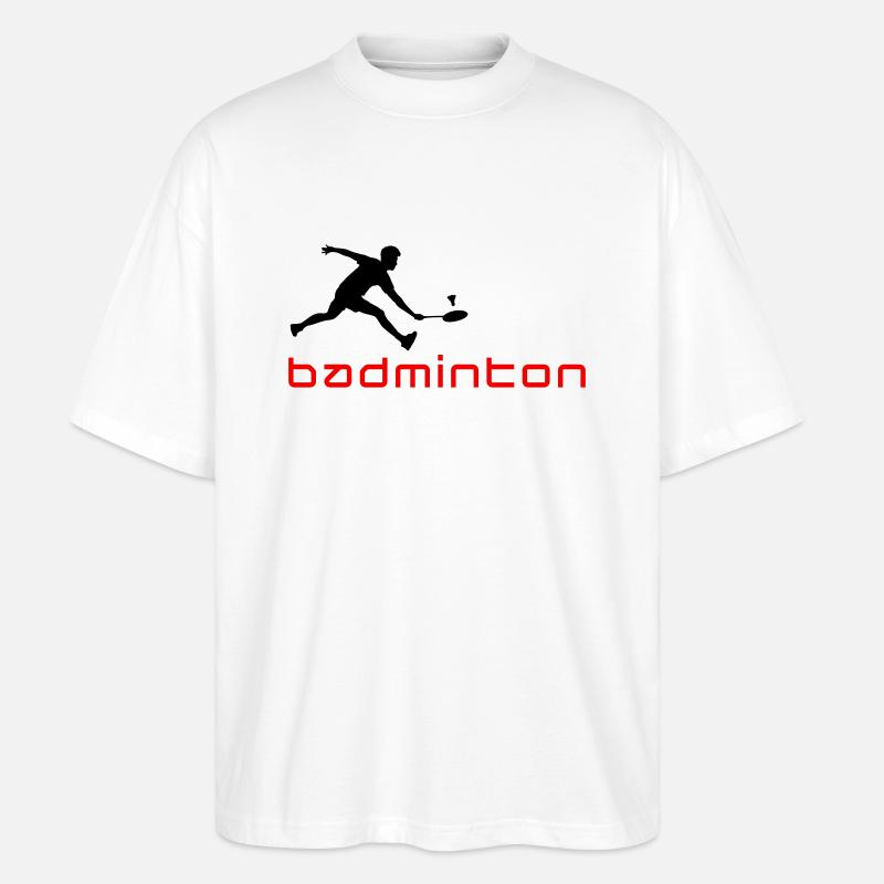 badminton_022011_v_2c - Stanley/Stella Oversized Unisex Bio T-Shirt Blaster 2.0 - Weiß